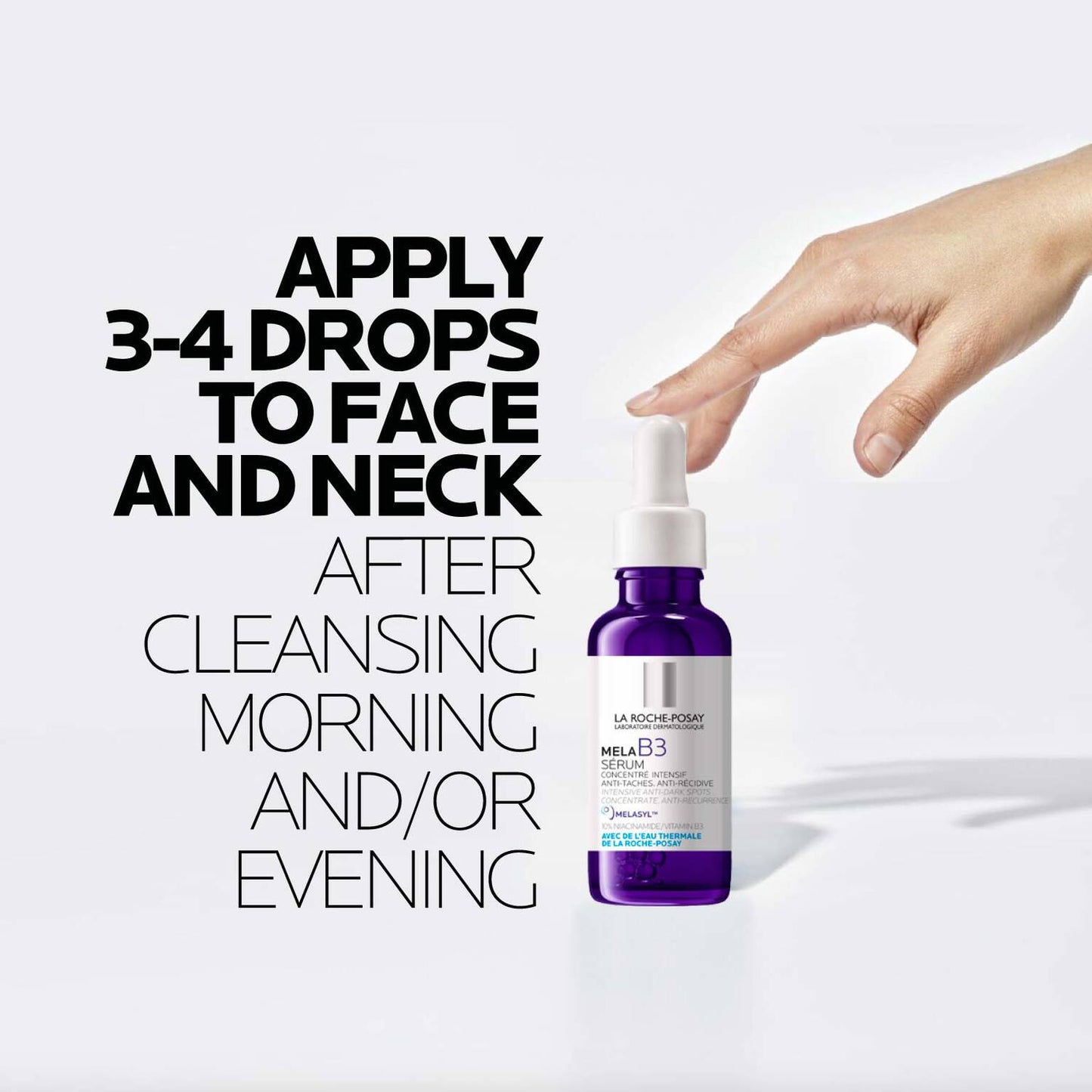 mela-b3-dark-spot-serum-with-melasyltm-niacinamide-w5 LaRochePosay-Product-MelaB3-MelaB3Serum-30ml-03337875890021-HowTo-REV.jpg